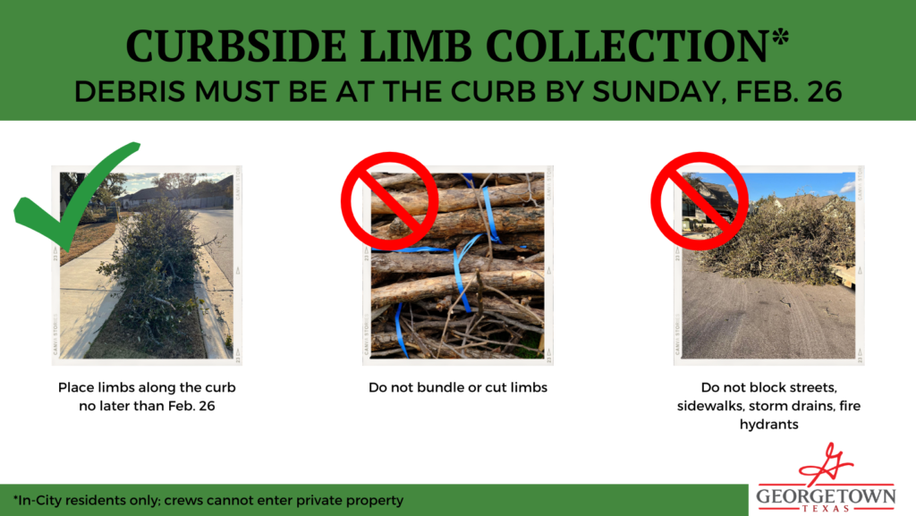 Curbside limb collection details