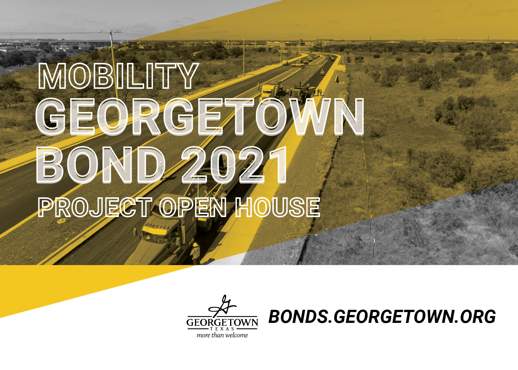 Georgetown Mobility Bond 2021 Project Open House graphic